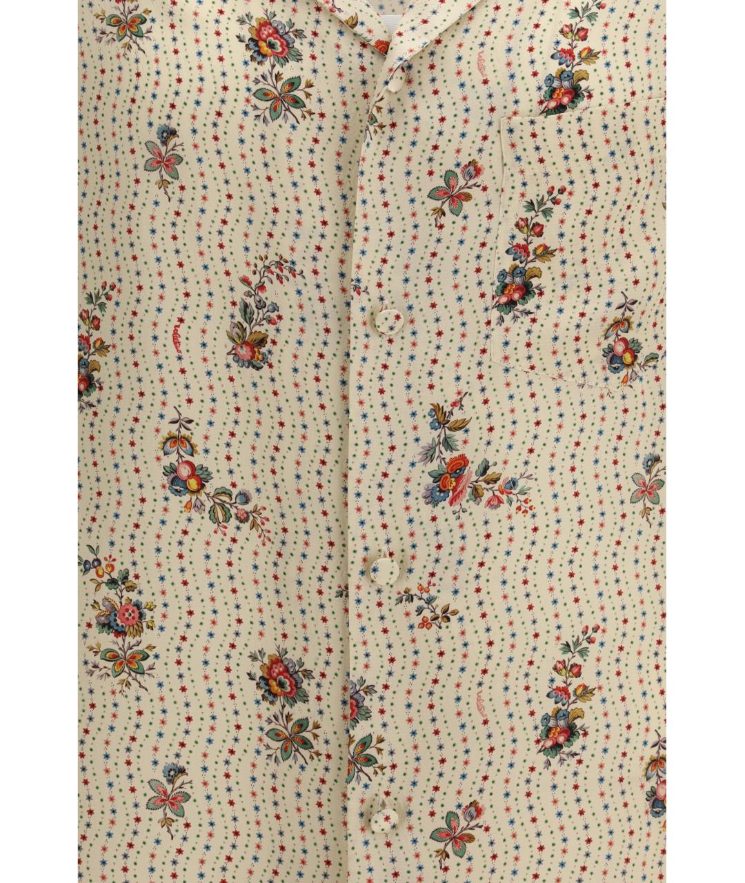 VALENTINO Мульти шелковая кэжуал рубашка, фото 3