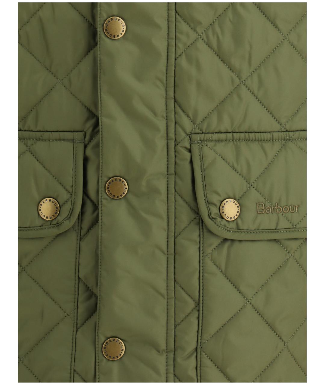 BARBOUR Зеленый полиамидовый жилет, фото 3