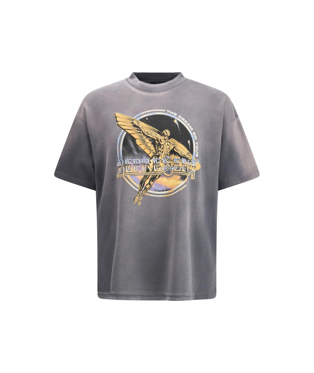 REPRESENT Серая хлопковая футболка, фото 4