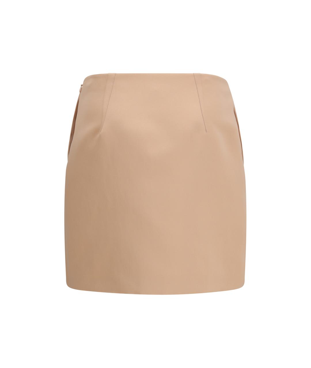 CHLOE Бежевая полиэстеровая юбка мини, фото 2