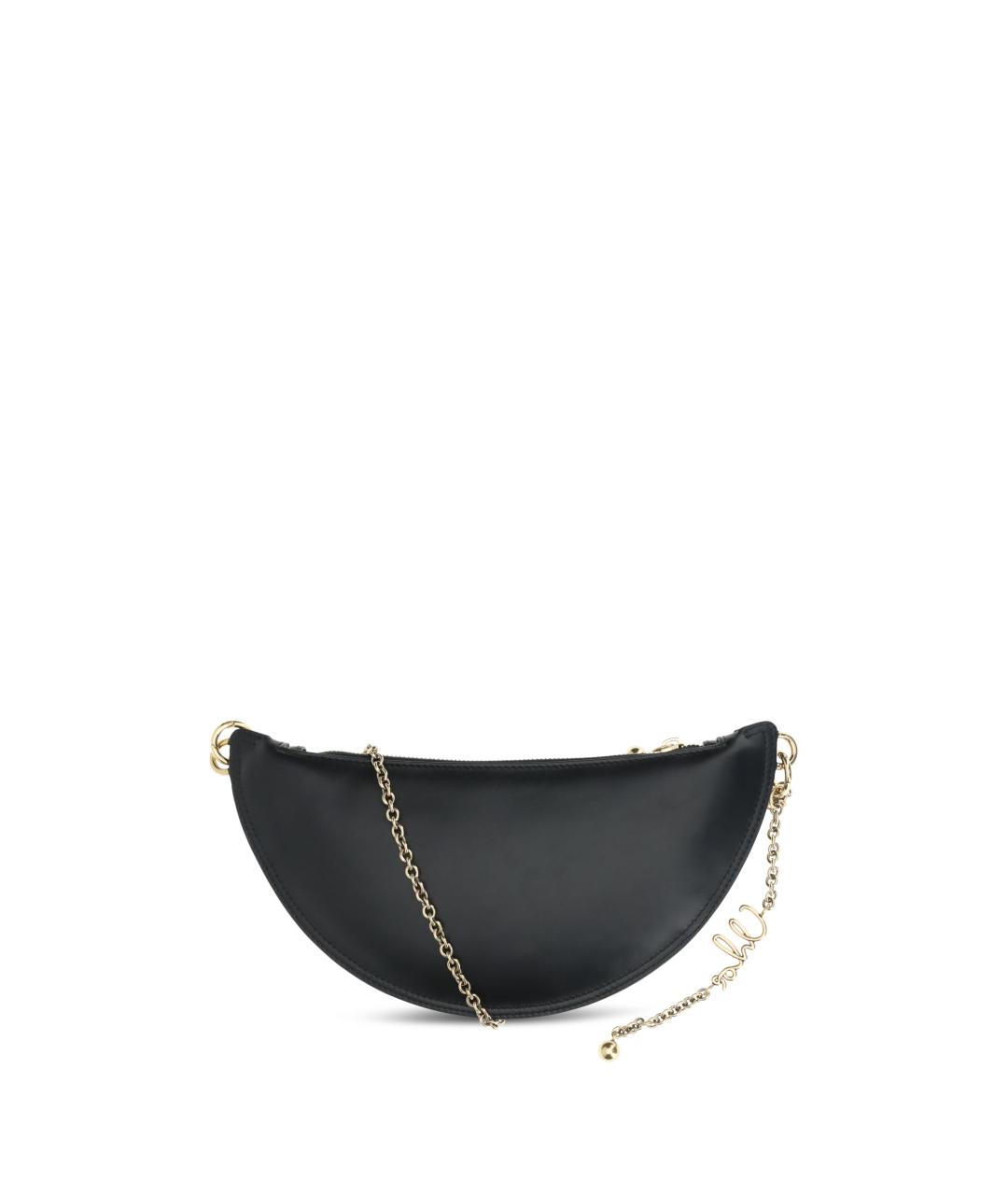 CHLOE Черная кожаная сумка через плечо, фото 2