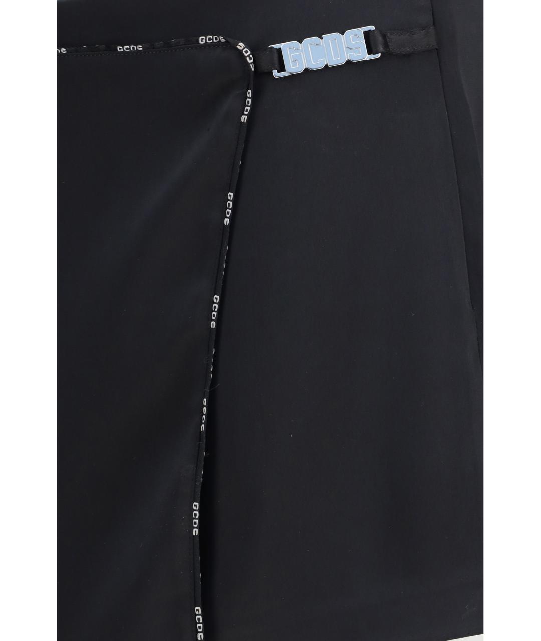 GCDS Черная юбка мини, фото 3