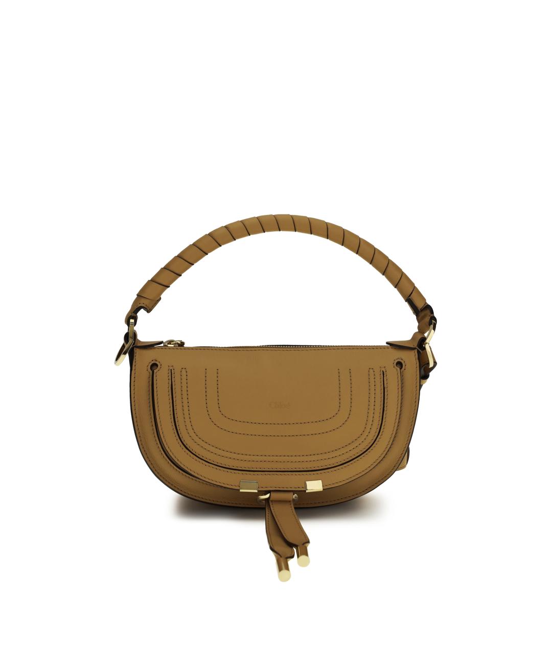 CHLOE Коричневая кожаная сумка через плечо, фото 1