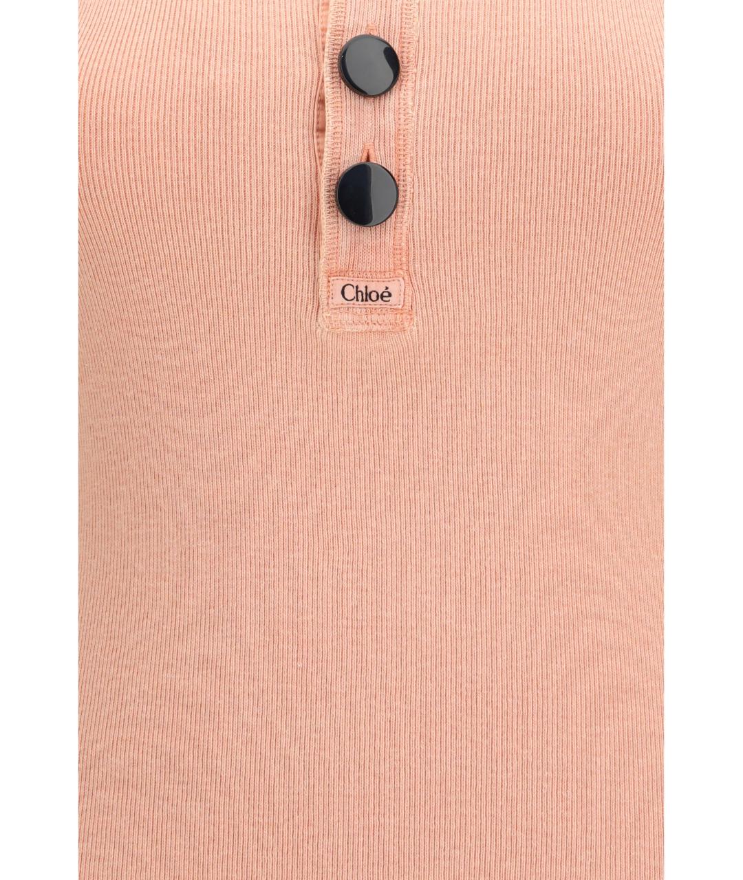 CHLOE Розовая хлопковая майка, фото 3
