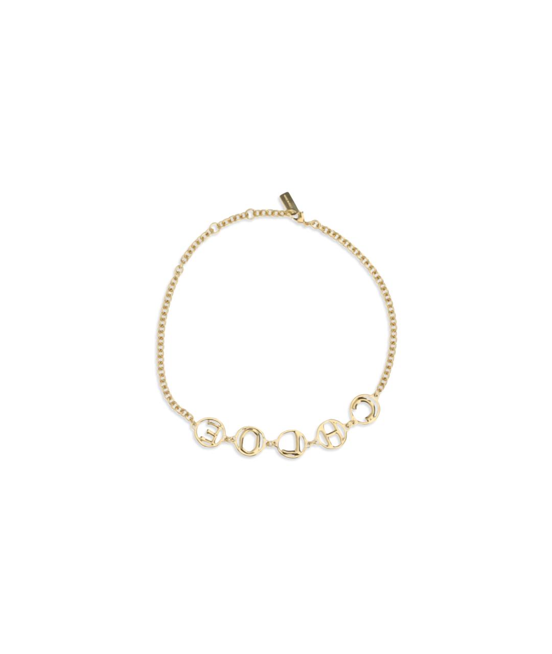 CHLOE Золотое латунное колье, фото 2