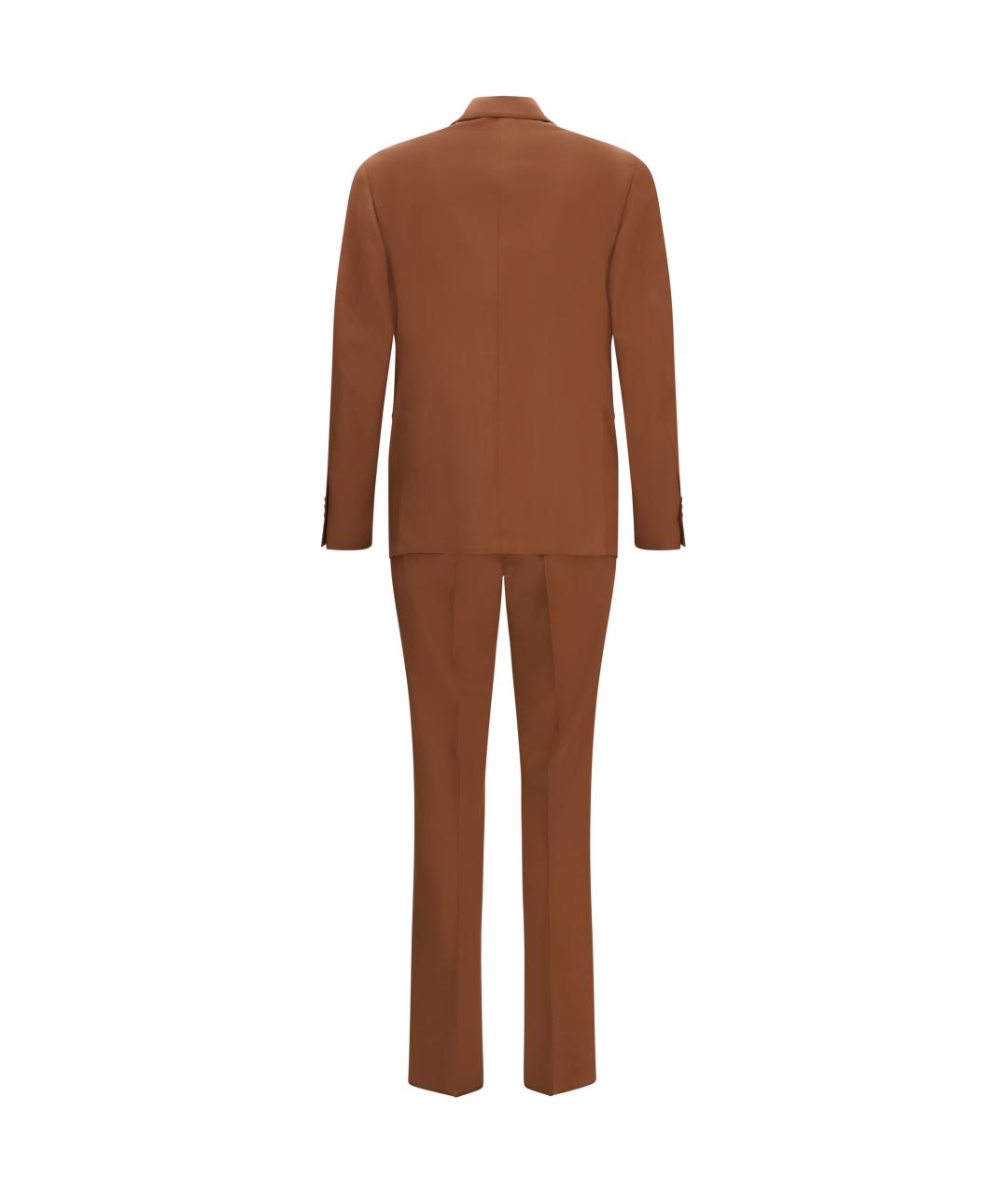 LARDINI Коричневый классический костюм, фото 2