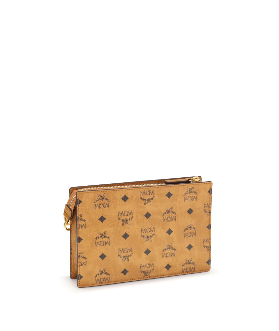 MCM Коричневая хлопковая сумка на плечо, фото 3