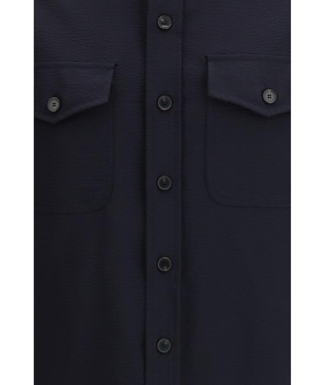 Cruna Темно-синяя кэжуал рубашка, фото 3