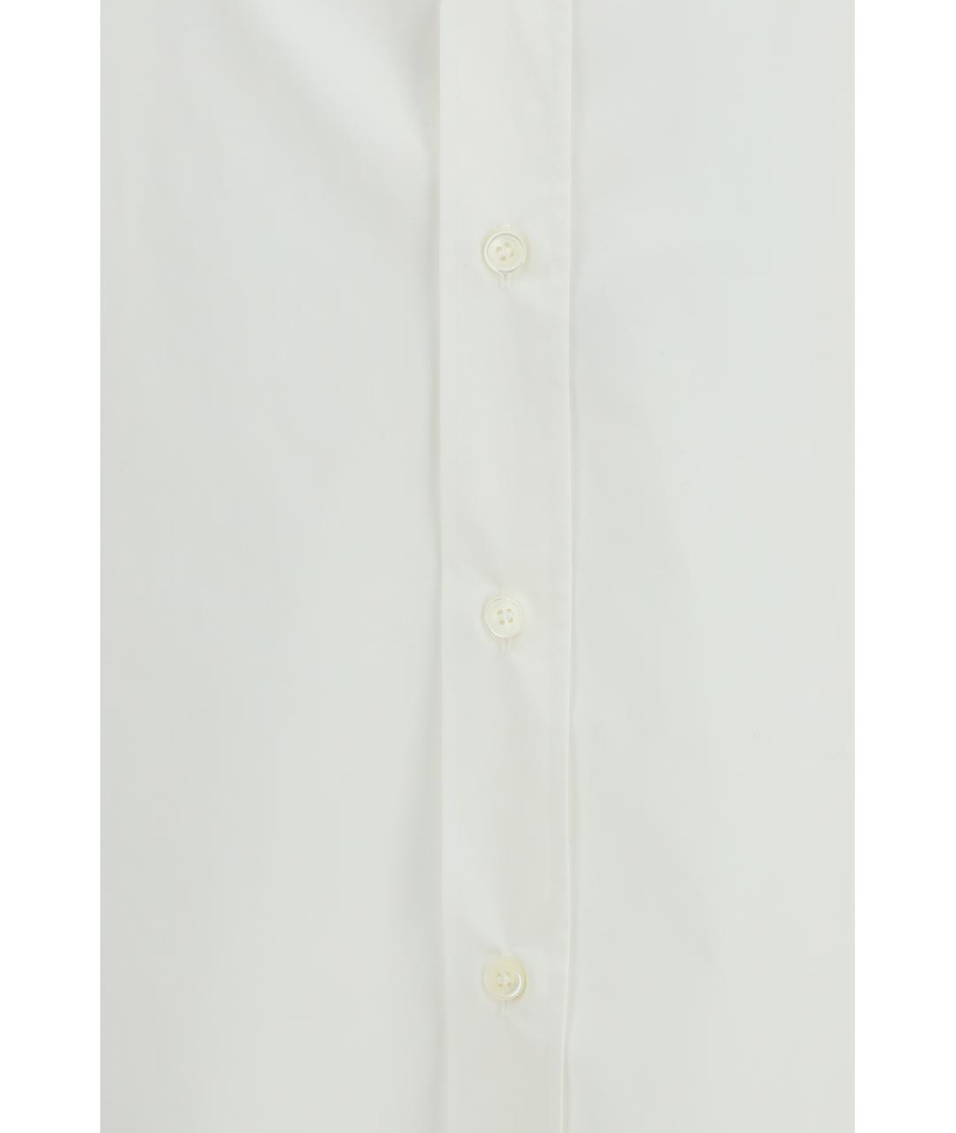 MM6 MAISON MARGIELA Белая хлопковая классическая рубашка, фото 3