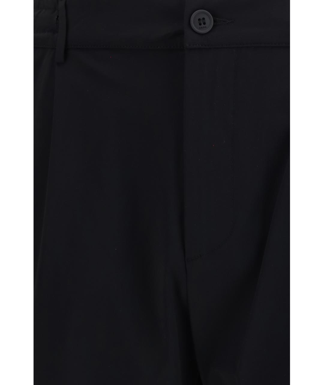 Cruna Черные полиэстеровые повседневные брюки, фото 3