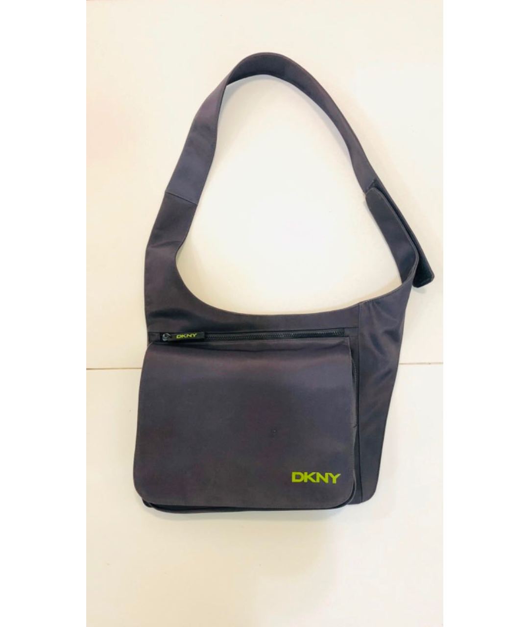 DKNY Антрацитовая тканевая сумка тоут, фото 9