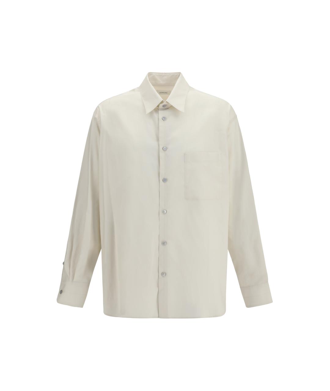 LEMAIRE Бежевая хлопковая классическая рубашка, фото 1