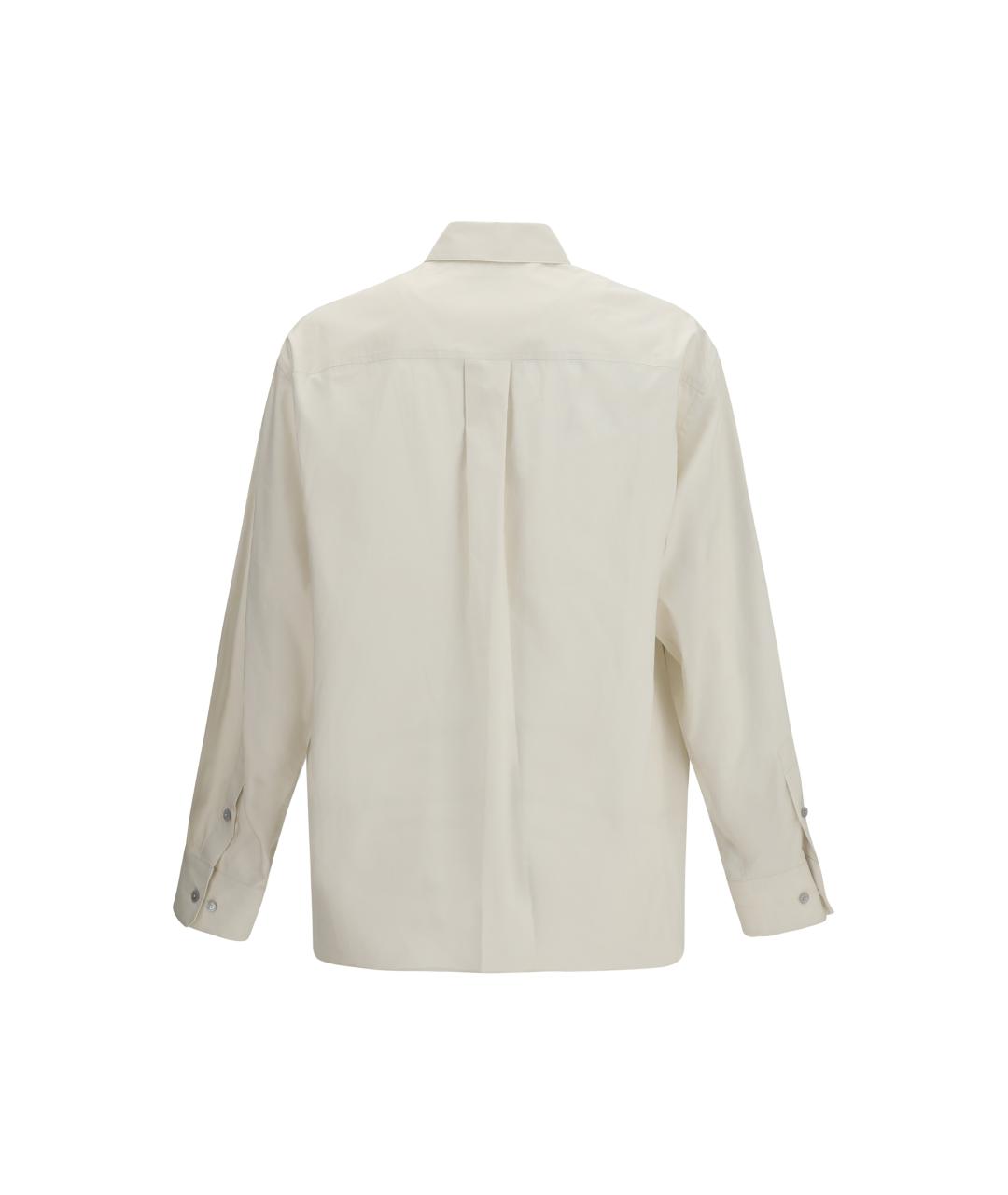 LEMAIRE Бежевая хлопковая классическая рубашка, фото 2