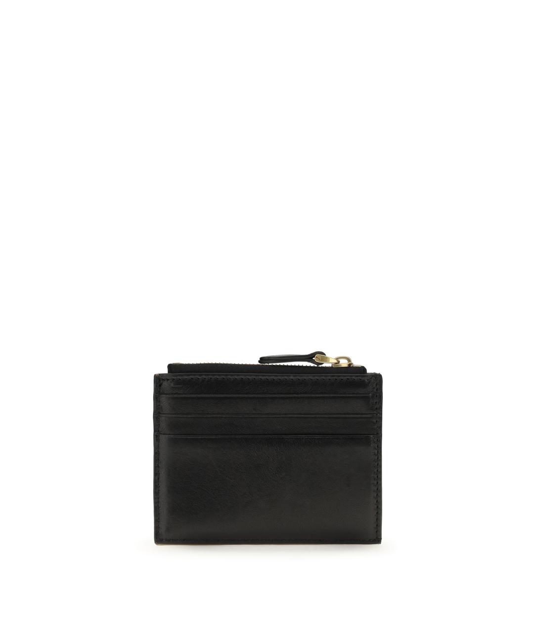 VALENTINO Черный кожаный кардхолдер, фото 2