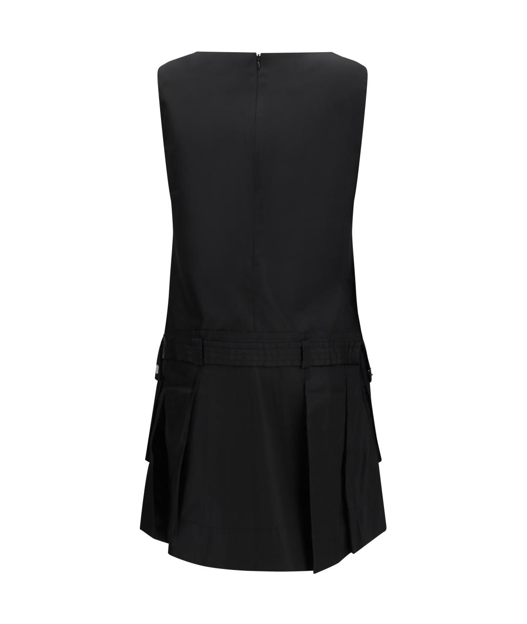 GANNI Черное полиамидовое повседневное платье, фото 2