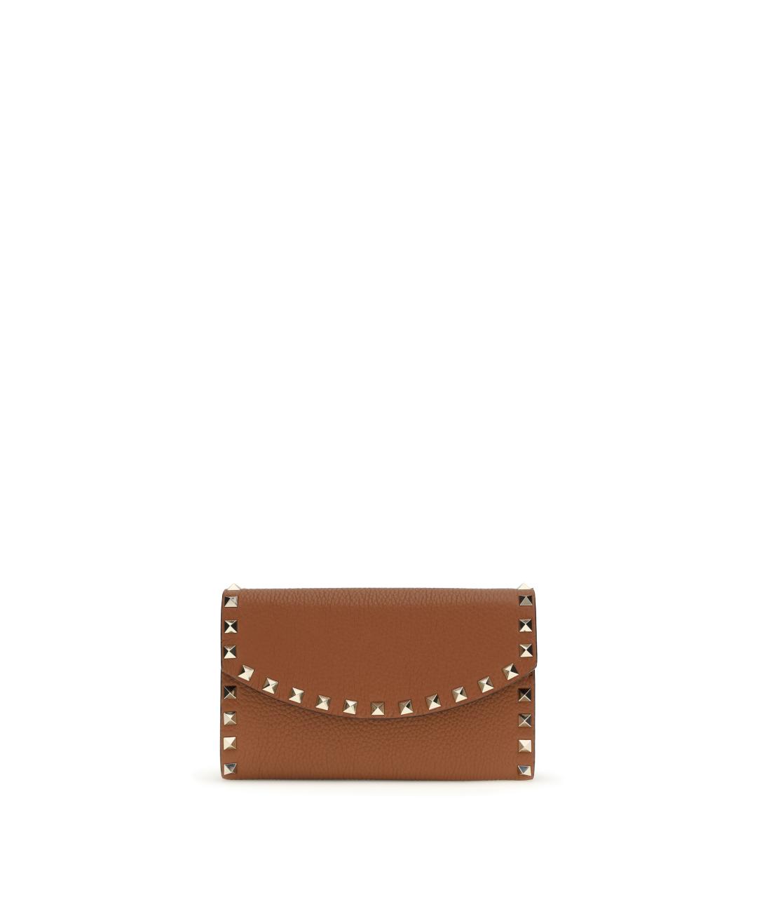 VALENTINO Коричневый кожаный кошелек, фото 5