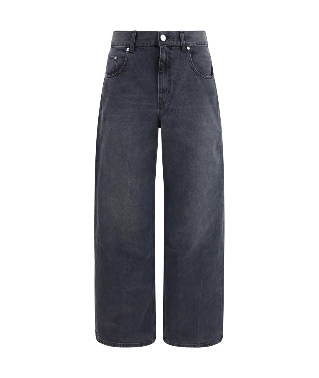 SEFR Черные хлопковые прямые джинсы, фото 1