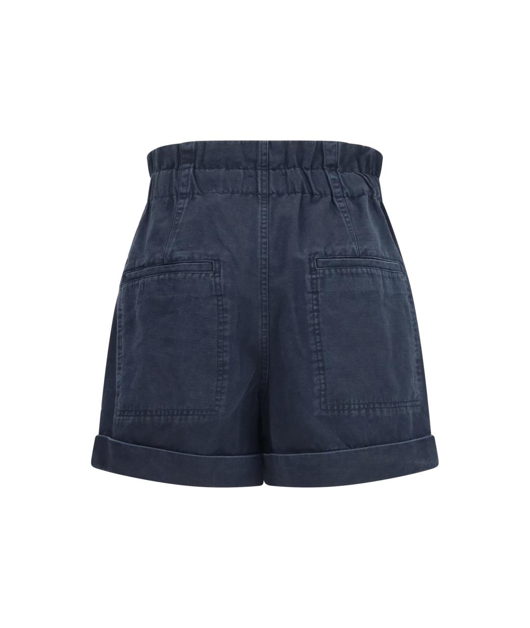 ISABEL MARANT ETOILE Темно-синие хлопковые шорты, фото 2