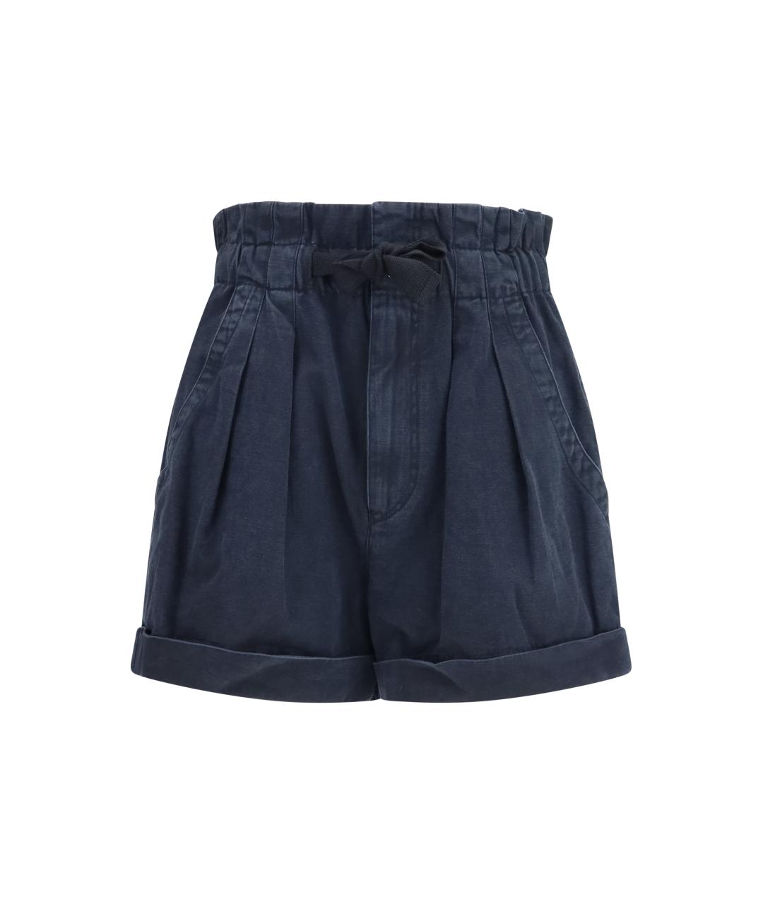 ISABEL MARANT ETOILE Темно-синие хлопковые шорты, фото 1