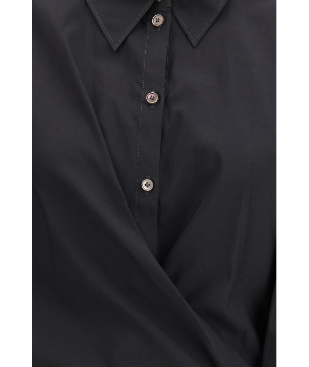LEMAIRE Черная хлопковая рубашка, фото 3
