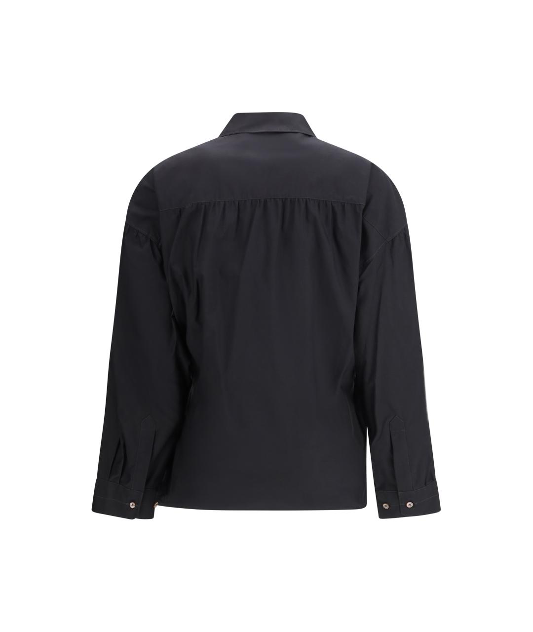 LEMAIRE Черная хлопковая рубашка, фото 2