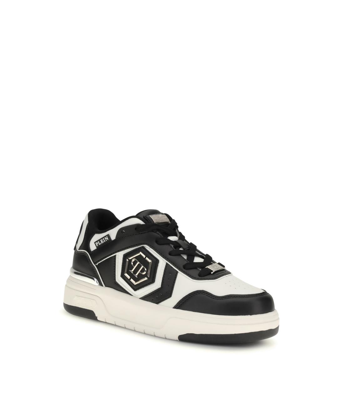 PHILIPP PLEIN Мульти кожаные низкие кроссовки / кеды, фото 2