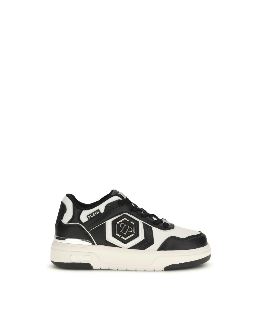 PHILIPP PLEIN Мульти кожаные низкие кроссовки / кеды, фото 1