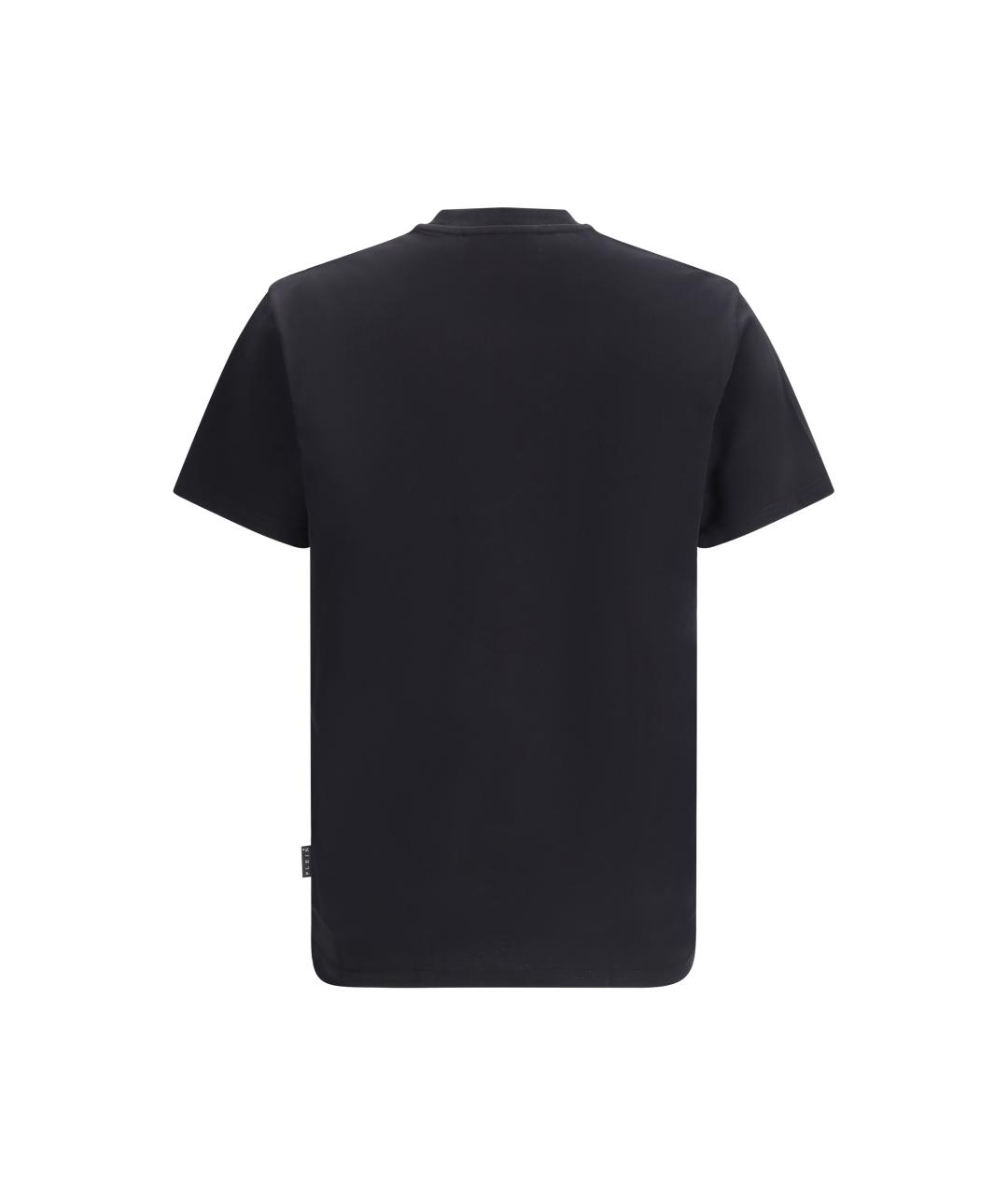 PHILIPP PLEIN Черная хлопковая футболка, фото 2