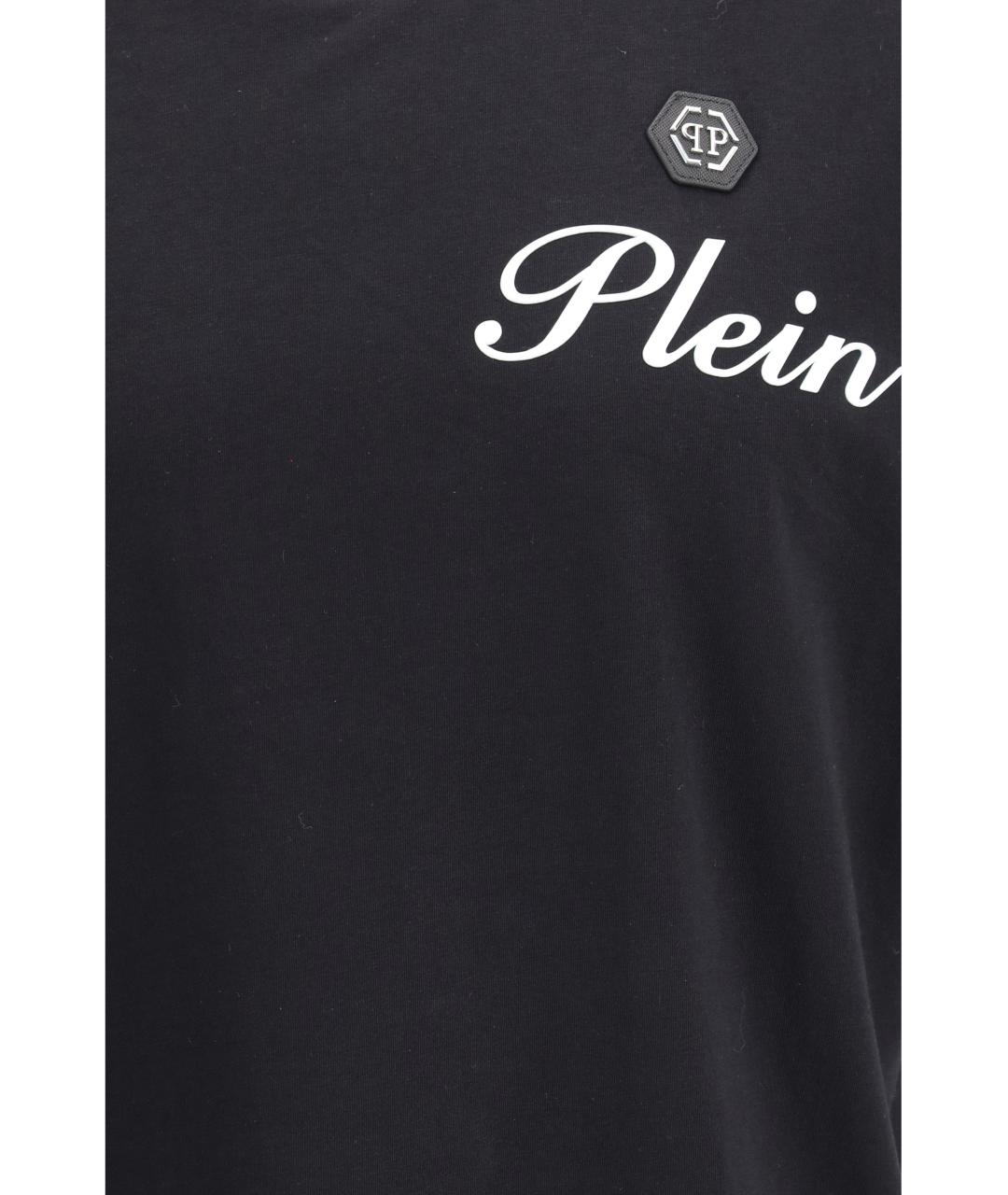 PHILIPP PLEIN Черная хлопковая футболка, фото 3