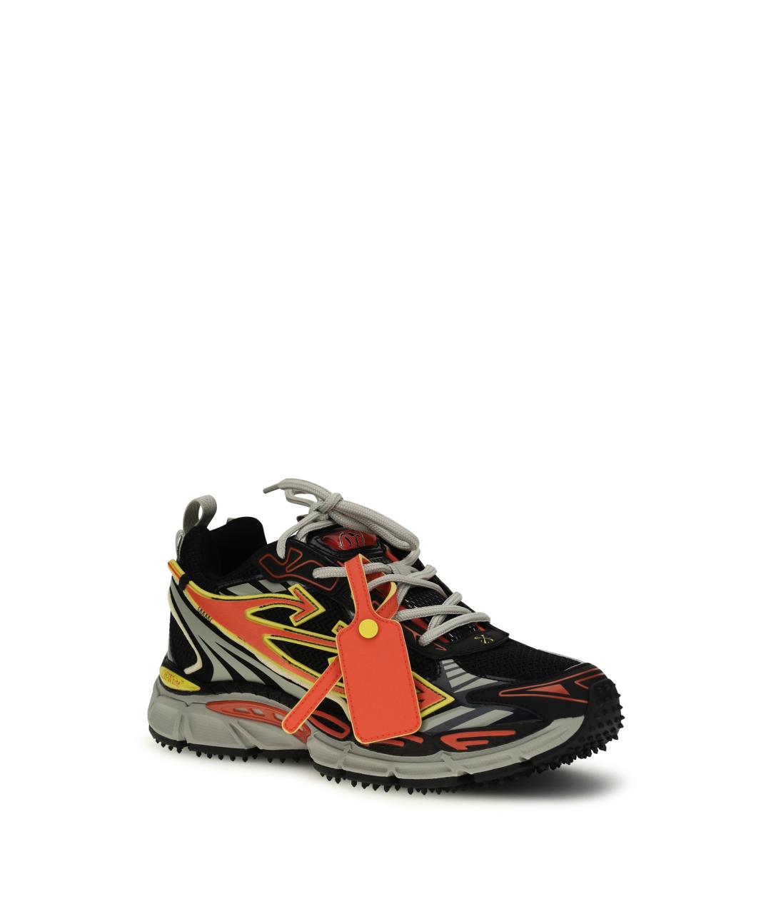 OFF-WHITE Мульти текстильные низкие кроссовки / кеды, фото 2