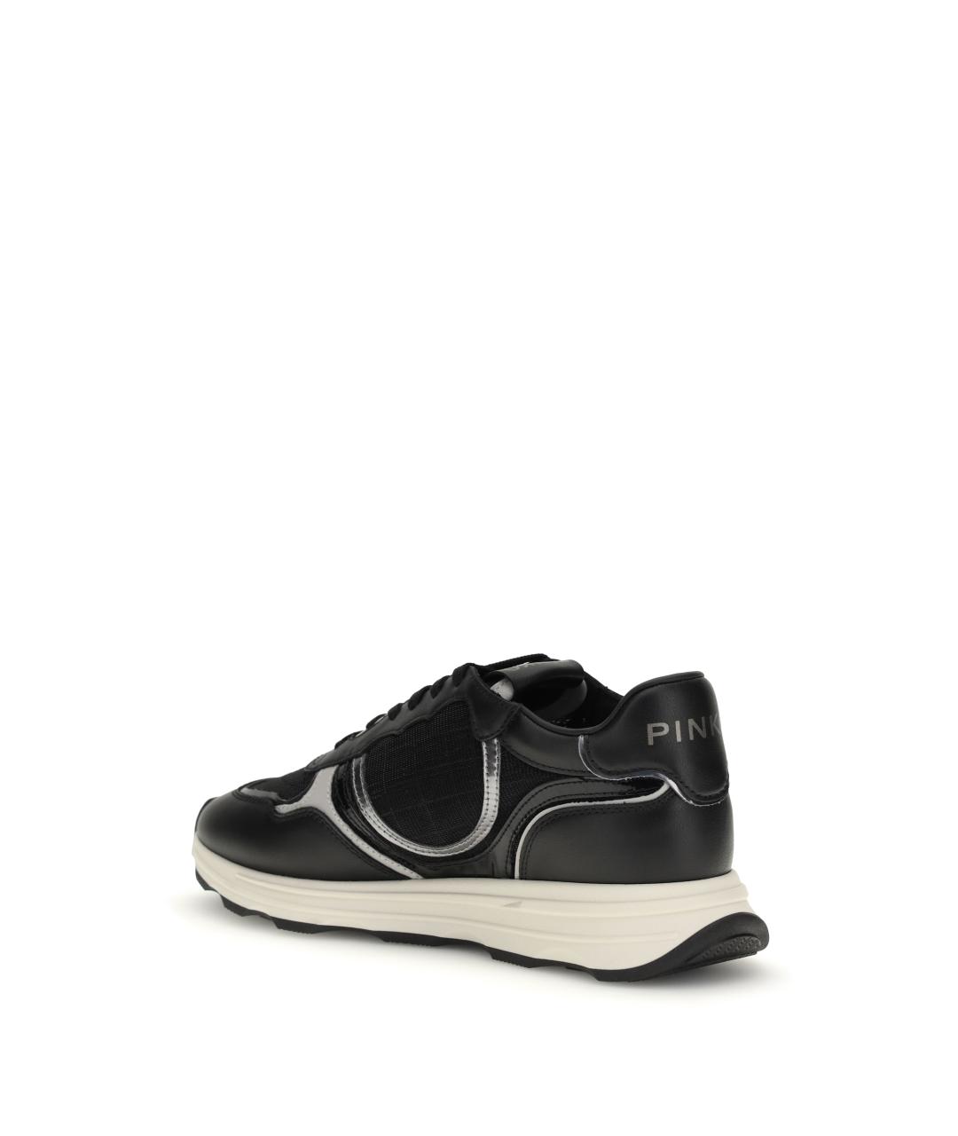 PINKO Черные кожаные кроссовки, фото 3