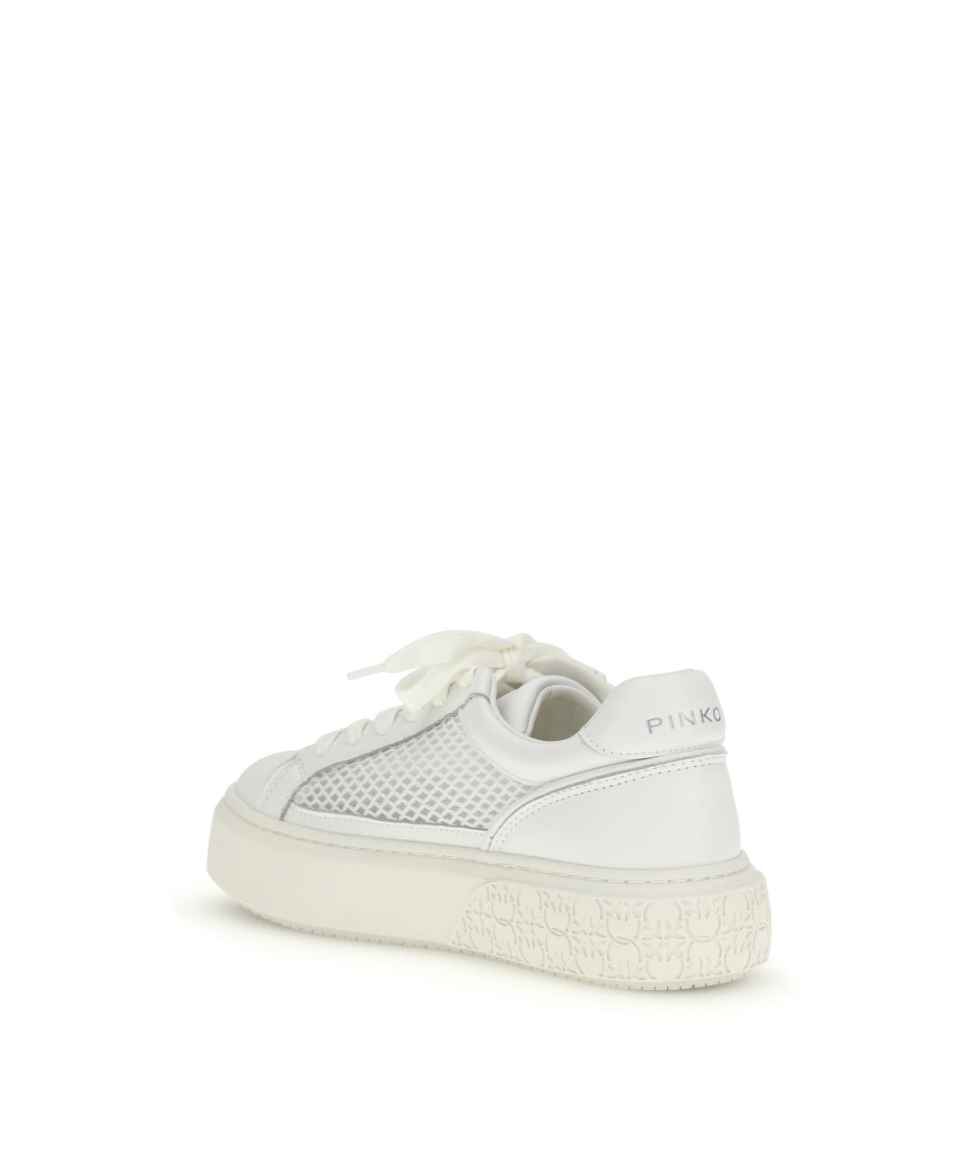 PINKO Белые кожаные кроссовки, фото 3