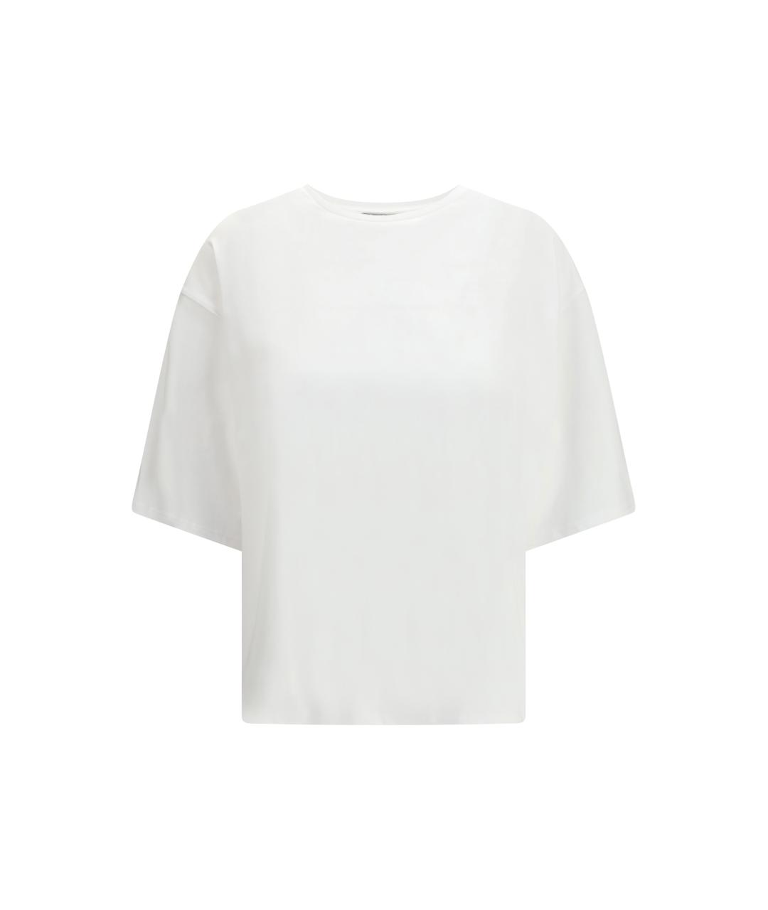 LOULOU STUDIO Белая хлопковая футболка, фото 4