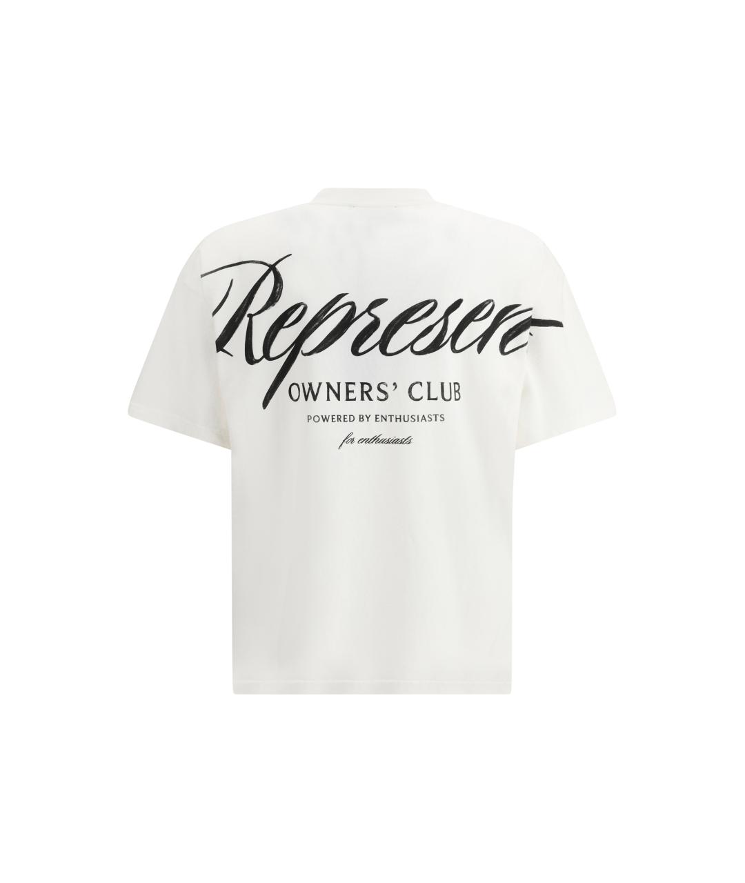 REPRESENT Белая хлопковая футболка, фото 2