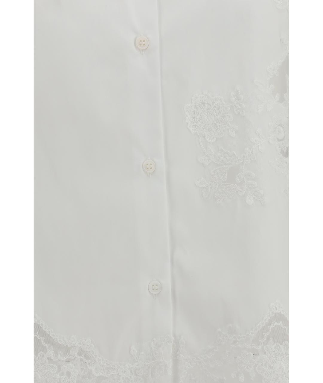 ERMANNO SCERVINO Белая хлопковая рубашка, фото 3