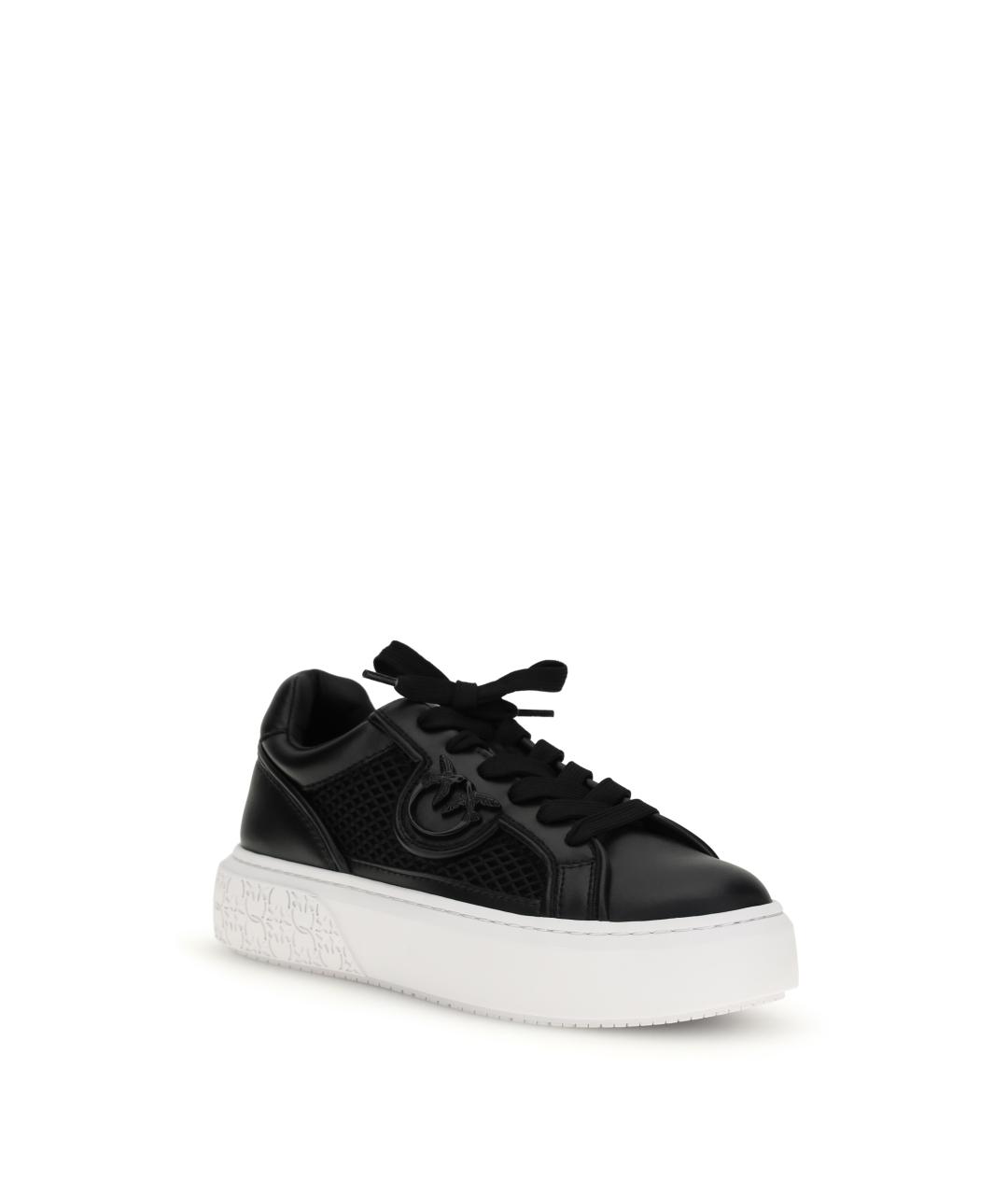 PINKO Черные кожаные кроссовки, фото 2