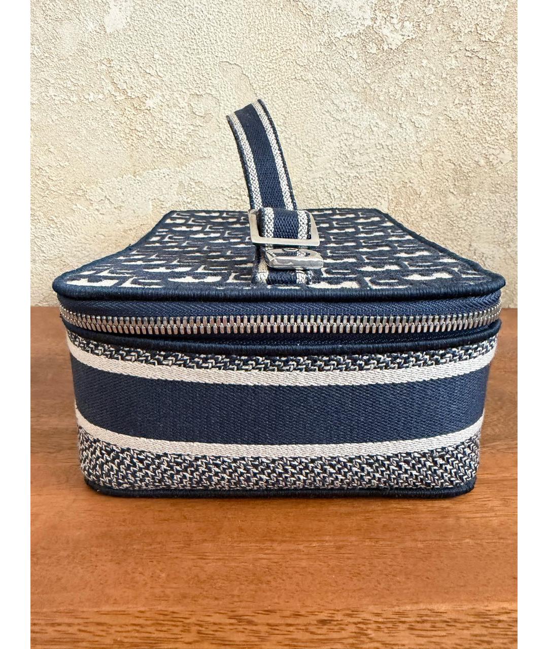 CHRISTIAN DIOR Темно-синяя тканевая косметичка, фото 2