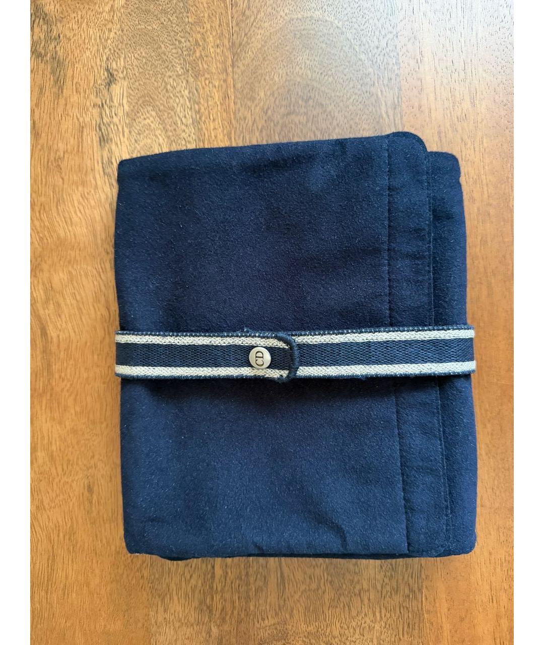 CHRISTIAN DIOR Темно-синяя тканевая косметичка, фото 6