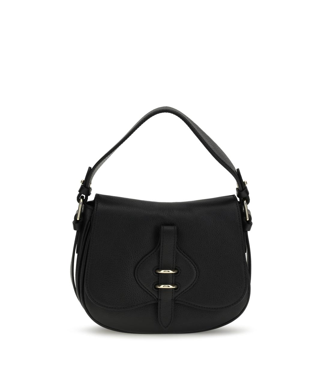 COCCINELLE Черная кожаная сумка через плечо, фото 1