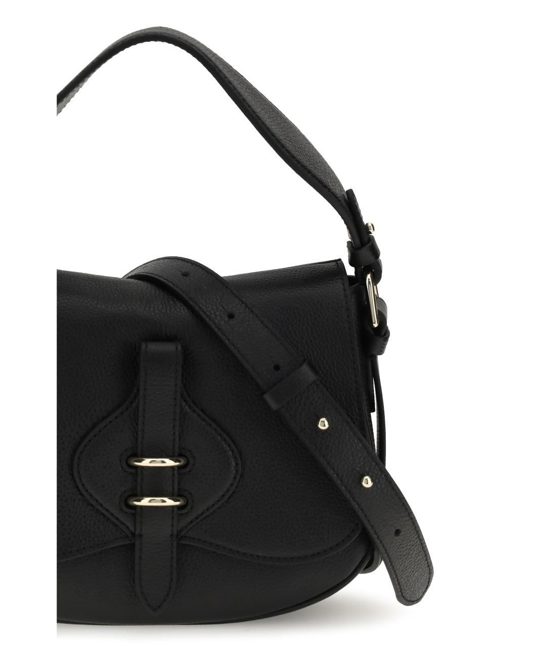 COCCINELLE Черная кожаная сумка через плечо, фото 4