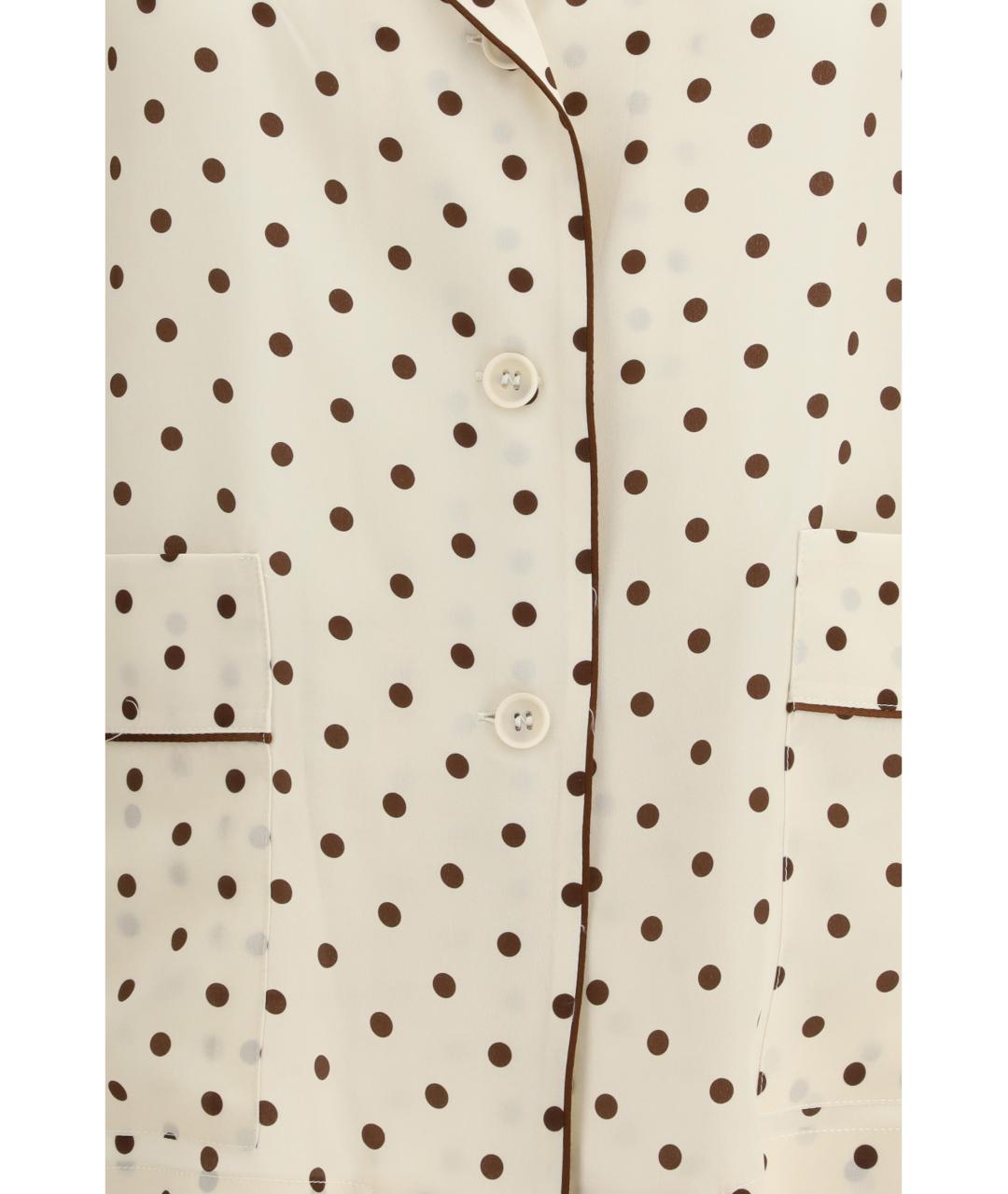 P.A.R.O.S.H. Бежевая шелковая рубашка, фото 3