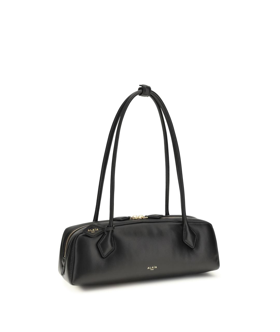 ALAIA Черная кожаная сумка через плечо, фото 2
