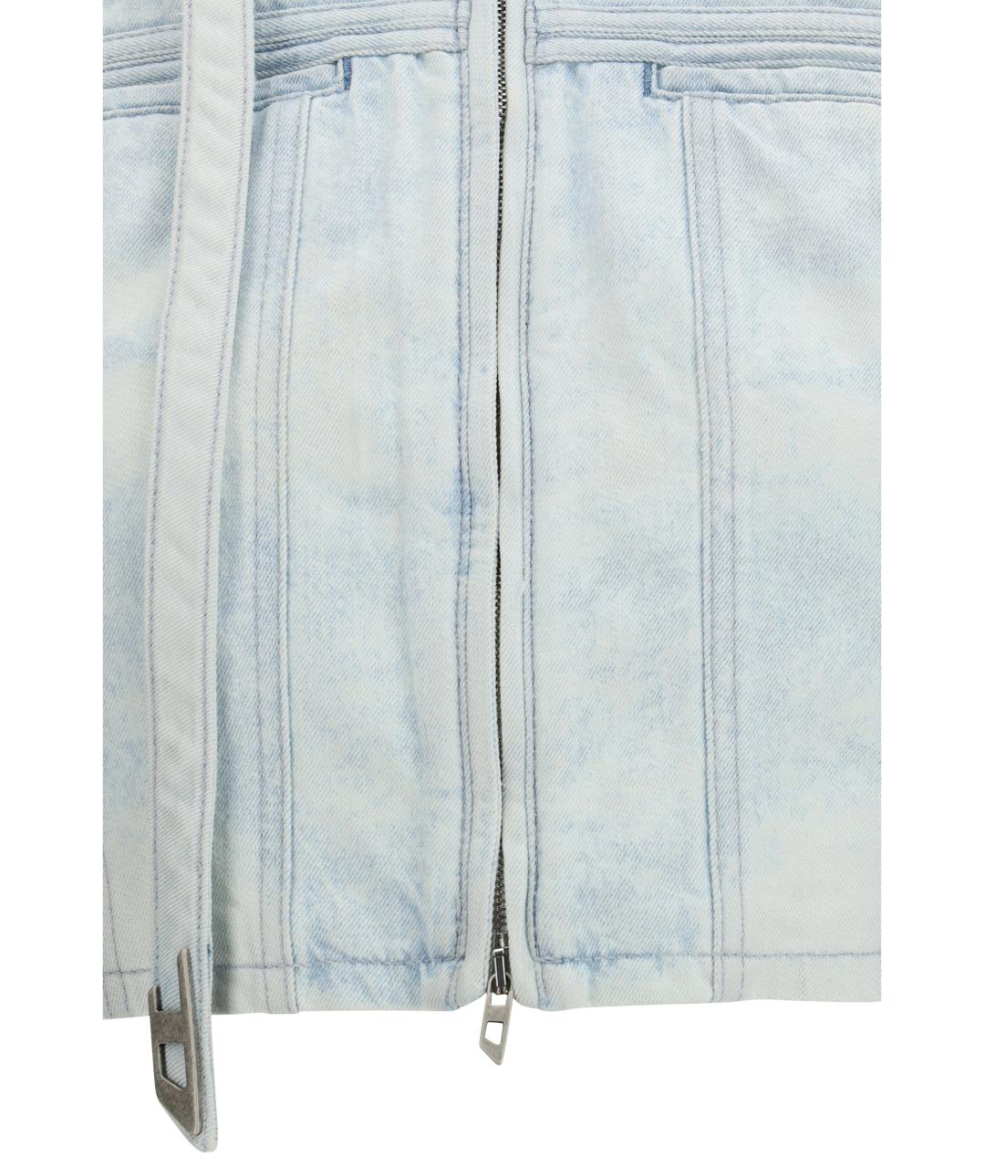 DIESEL Голубая хлопковая куртка, фото 3