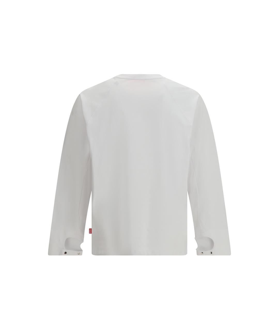 DIESEL Белая хлопковая футболка, фото 2