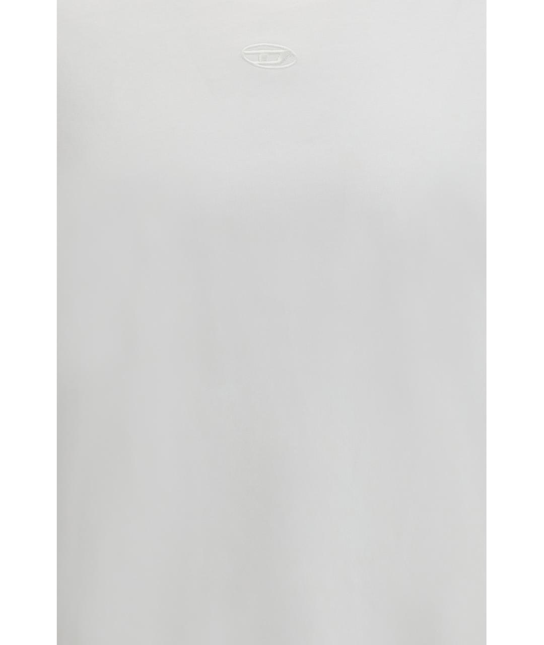 DIESEL Белая хлопковая футболка, фото 3