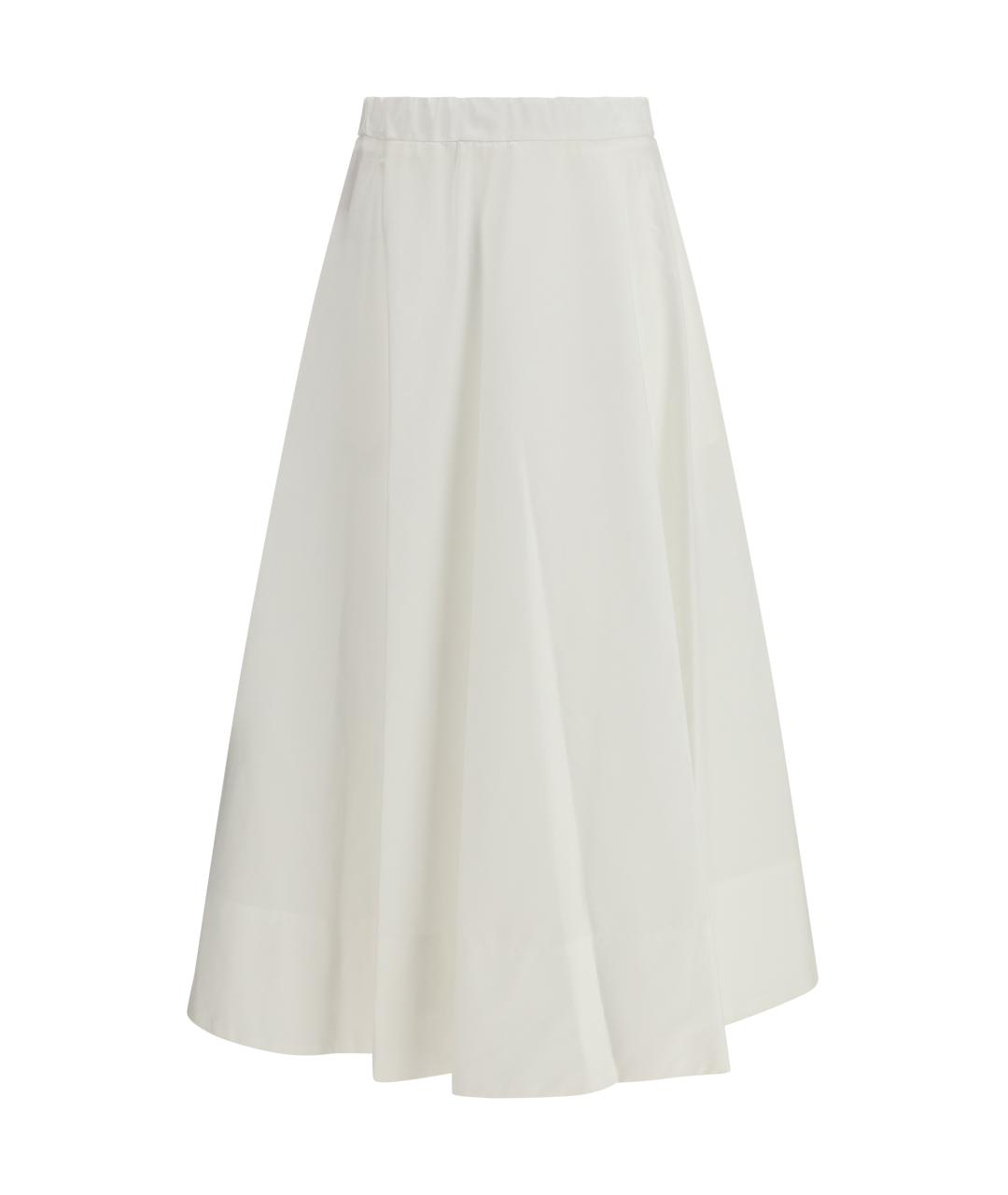 Cruna Белая хлопковая юбка миди, фото 1