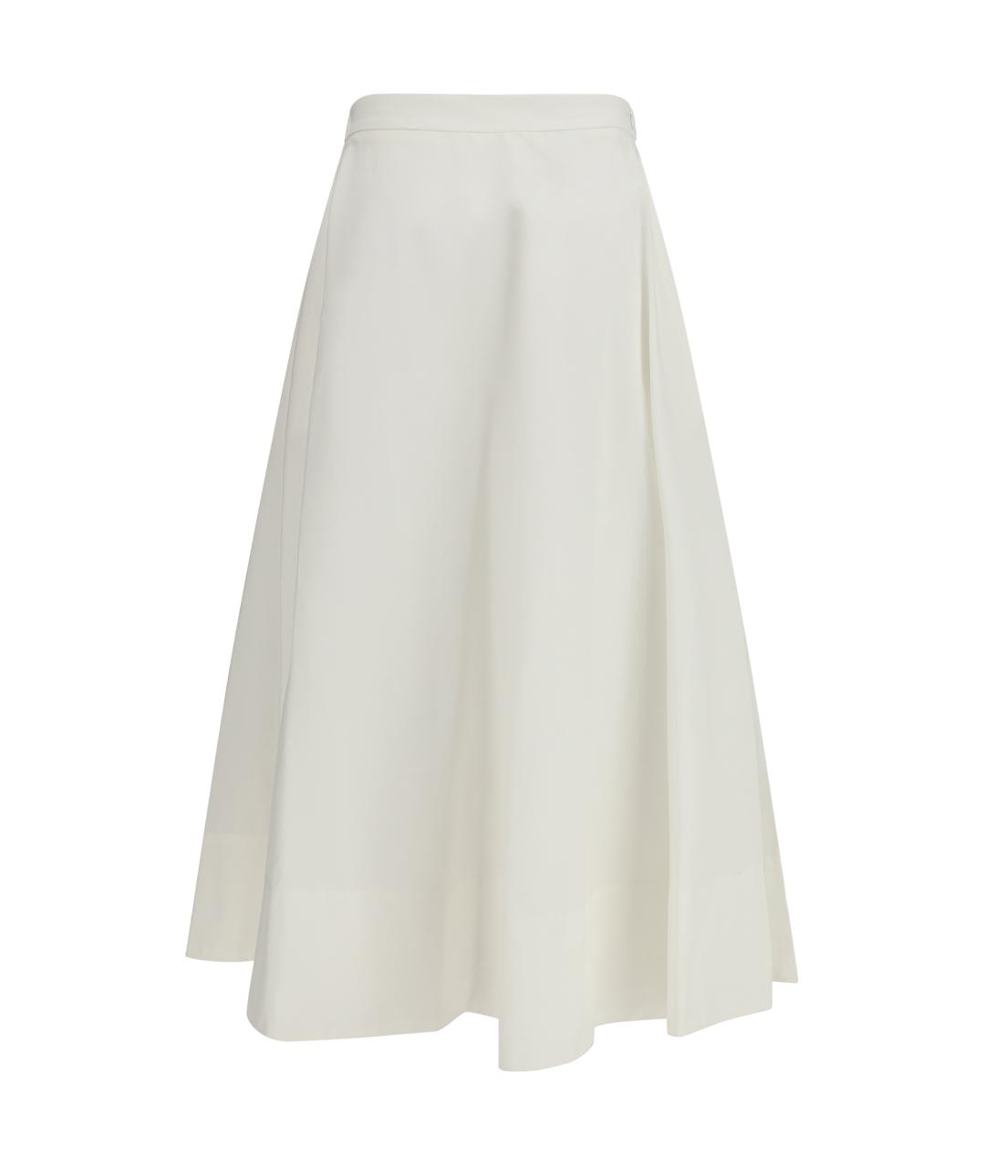 Cruna Белая хлопковая юбка миди, фото 2