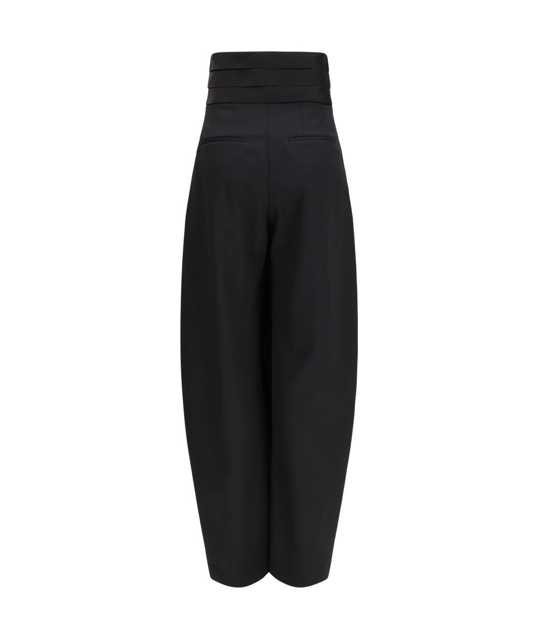 ALAIA Черные шерстяные брюки широкие, фото 2