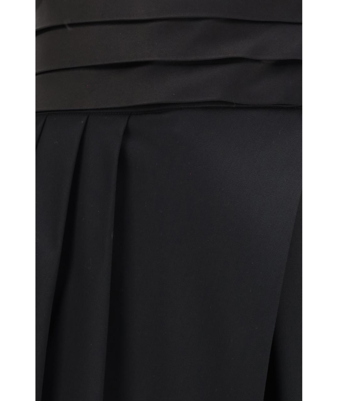 ALAIA Черные шерстяные брюки широкие, фото 3