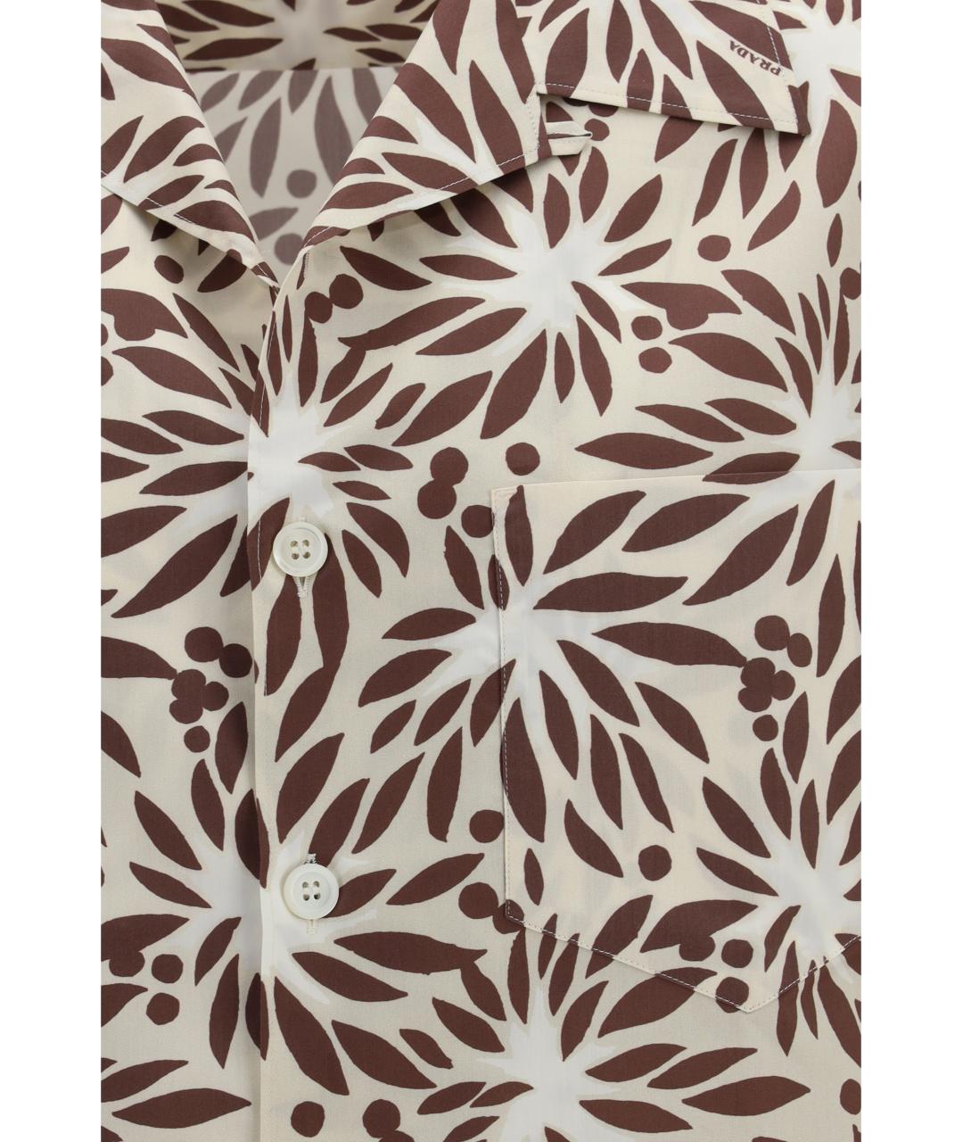 PRADA Мульти хлопковая кэжуал рубашка, фото 3